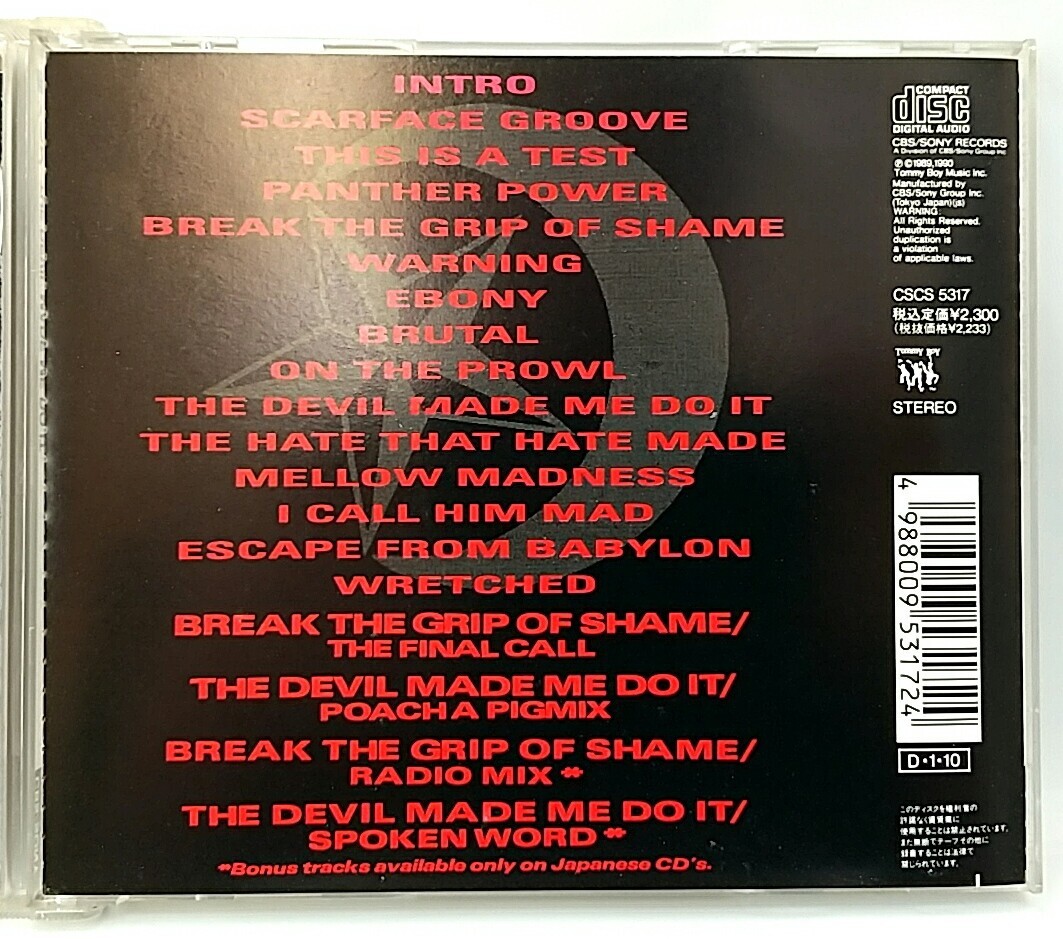CD) Paris ‎– The Devil Made Me Do It , CSCS 5317, 2 Bonus