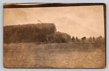 RPPC Cowboys Horses Hay Ranch Boise Idaho Real Photo P664