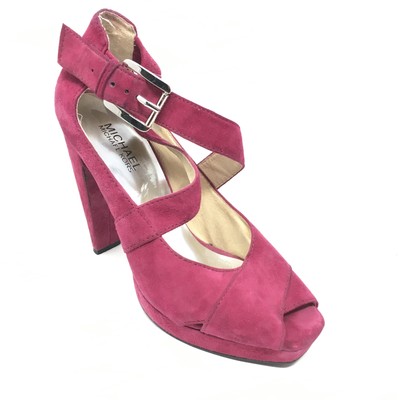 strappy burgundy heels