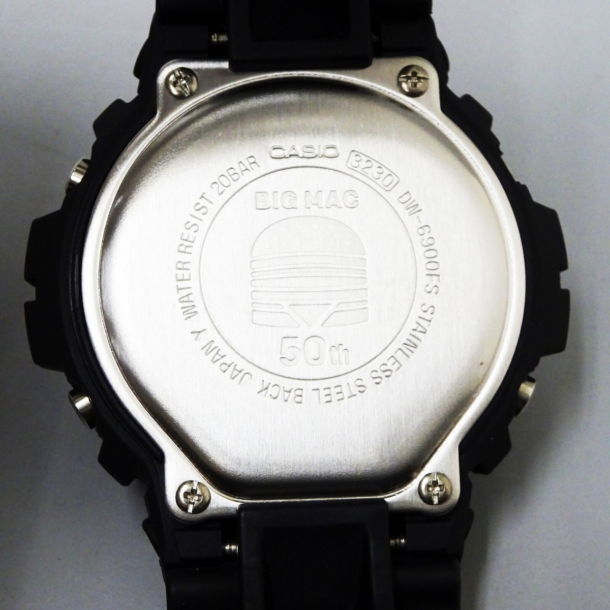 Casio G-SHOCK McDonald's DW-6900FS EL Backlight BIG MAC 50th