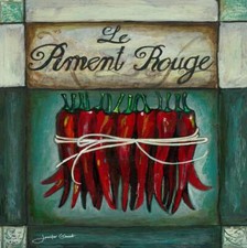 Ceramic Backsplash Tile Mural Fruit Vegetable Kitchen/Bathroom - Le Piment Rouge