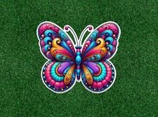 Beautiful Colorful Butterfly 100 waterproof vinyl sticker decal - many sizes