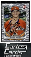 Michael Mader 2014 Bowman Draft #DP102 Silver Ice TTM/IP Signed Autographed