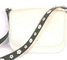 Kate Spade New York Cresent Street Lietta Leather Bag Crisp Linen