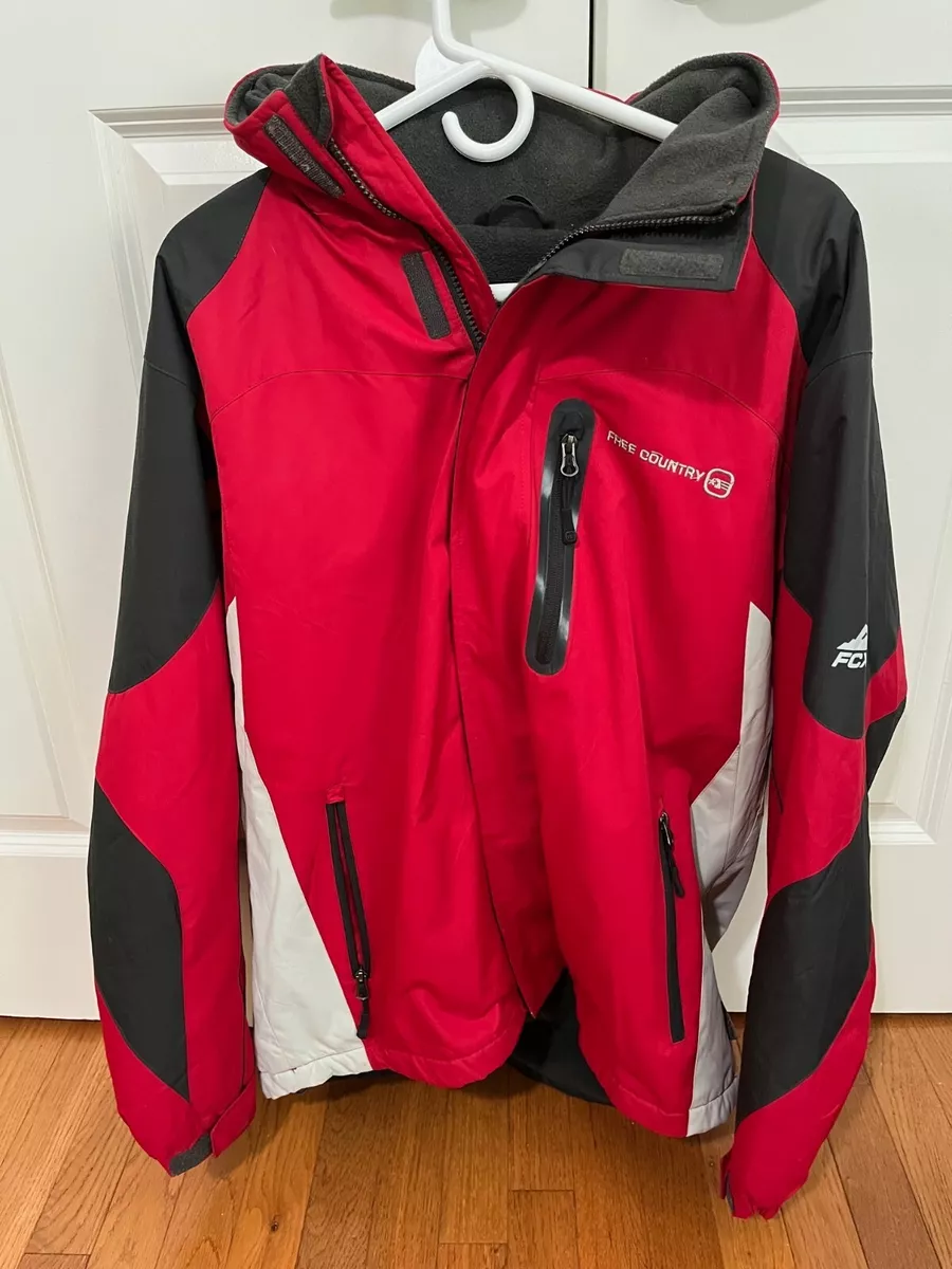 RICH RED FREE COUNTRY JACKET FCXTREME SIZE Medium w/hood | eBay