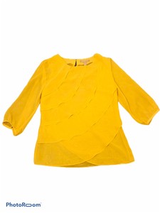 banana republic yellow blouse