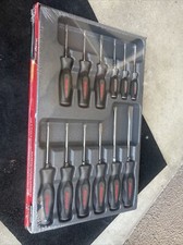 For Snap On Tools Sgdxw120bdt 12pc Soft Grip Combination Screwdriver Set Gray