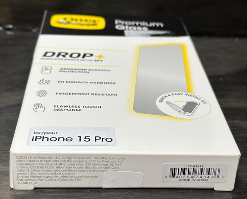 Original Otterbox Apple iPhone 15 Pro (6,1") Premium Glas Displayschutzfolie - Bild 2 von 3
