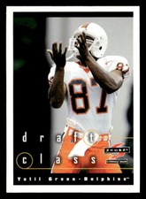Yatil Green 1997 Score Draft Class Rookie Card #307 Miami Dolphins