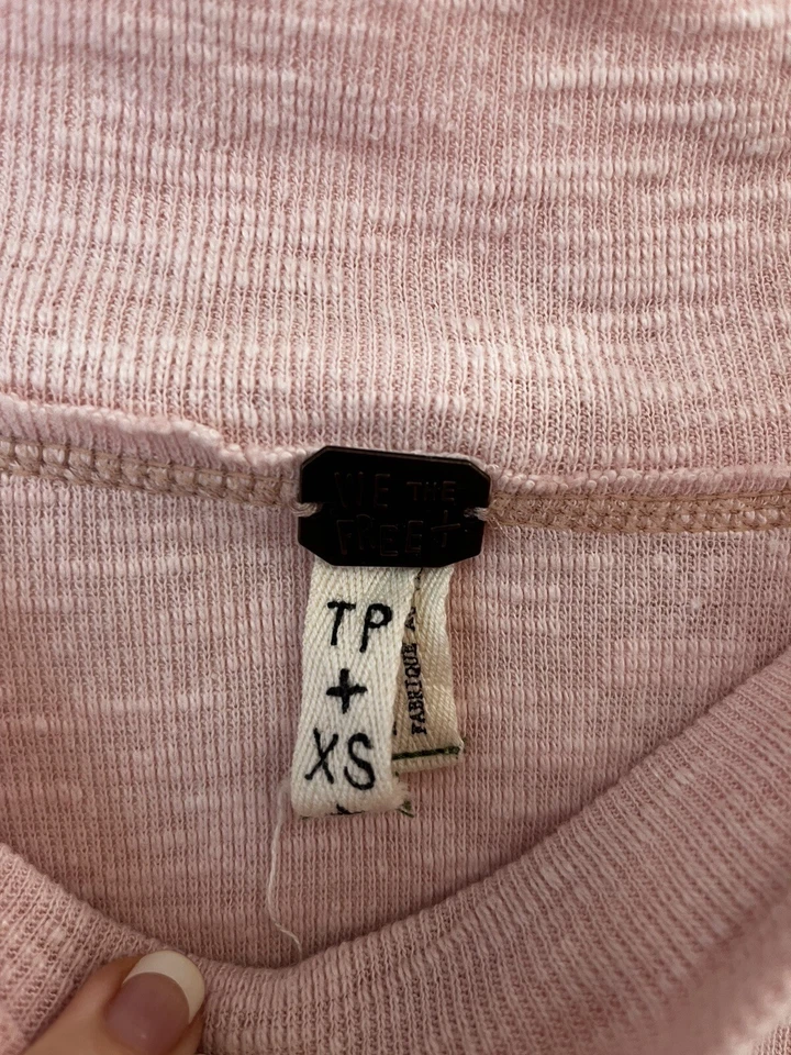 Blusa de malha feminina We The Free Palisades fora do ombro XS rosa Free People - Imagem 4 de 4