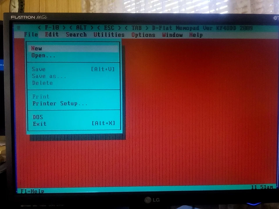 DOS MemoPad.exe (text editor) on Disk. for use with DOS, XP, (Rufus FreeDos USB) - Image 4 of 4