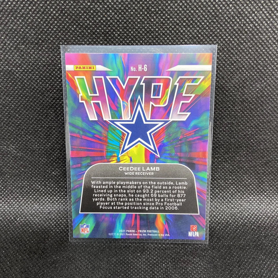 CeeDee Lamb #H-6 HYPE 2nd Year 2021 Panini Prizm Football Dallas Cowboys NFL - Image 2 of 2