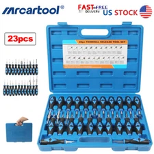 Electrical Terminal Release Tool Set Wiring Crimp Connector Pin Remover 23pcs