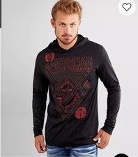 American Fighter Long Sleeve Reflective hoodie Alaska,Mens Large, Lightweight
