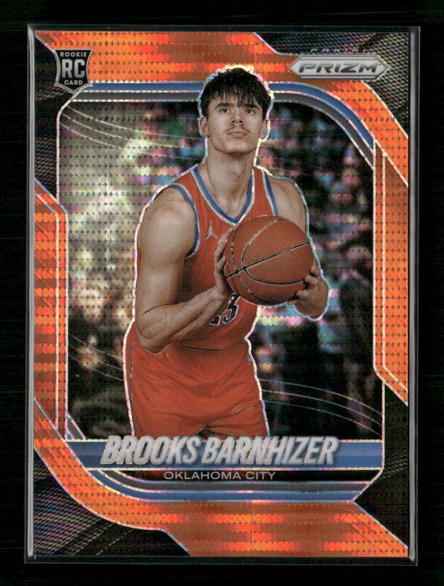 2025-26 Prizm Brooks Barnhizer RC Orange Pulsar #/175 #35