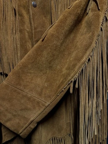 True vintage 70s Schott Bros Western Rancher Suede Leather Jacket image 6