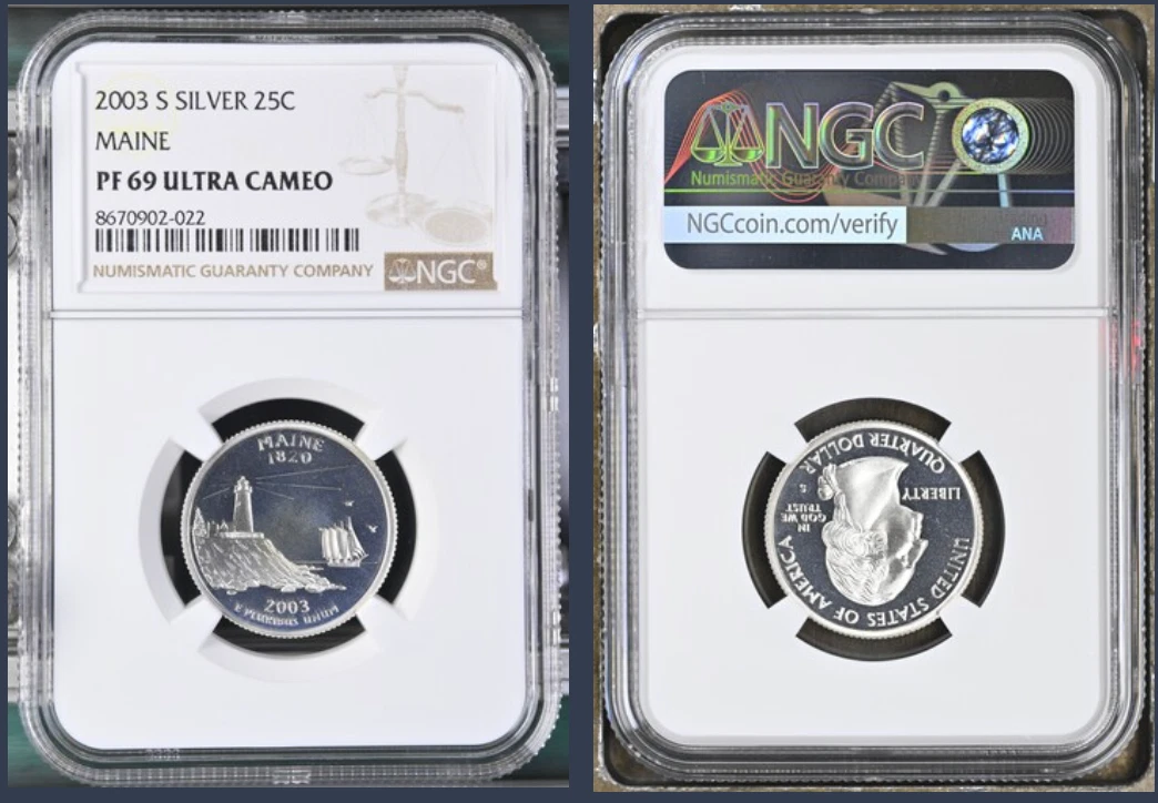 Proof Silver PR 69 NGC US State Quarters 1999-2008 for sale | eBay