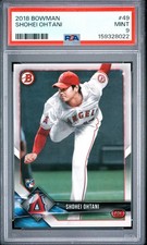 159328022 Shohei Ohtani 2018 Bowman #49 Rookie RC PSA 9