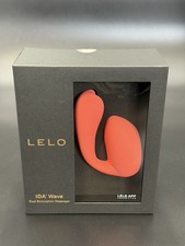 LELO IDA Wave Dual Stimulation Vibrator Coral Red G-Spot Clitoral Remote Control