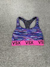Victoria's Secret Sports Bra Womens Small Multicolor The Player VSX Racerback