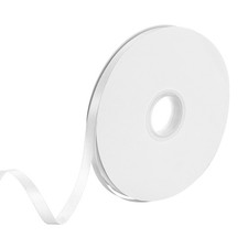 80 Yards White Satin Ribbon 3/8 Inch Double Face For Gift Wrapping