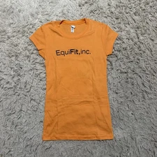 Women’s Large Orange Equifit Horseback Riding Equestrian T-Shirt