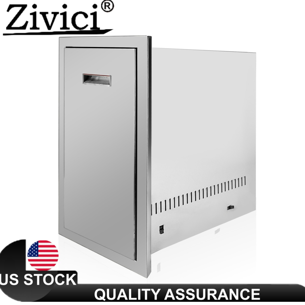 BBQ Island Slide Out Trash Propane Drawer Outdoor Kitchen Dr