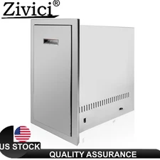 BBQ Island Slide Out Trash Propane Drawer Outdoor Kitchen Drawer 16"x24.4"Hx16"