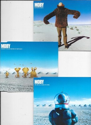 3 x MOBY - extreme ways + sunday + we are all made of stars  -  CDs