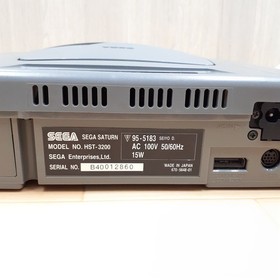 SEGA SATURN CONSOLE with 2 Light Virtua Gun controllers & 5 Games Japan Gray