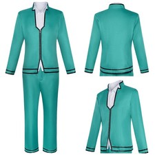 Anime Saiki Kusuo Cosplay Jk Uniform Coat Pants Shirts Halloween Fancy Dress Top