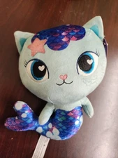 Blue Bare Gabby's Dollhouse, 8-inch Mercat Purr-ific Plush Toy