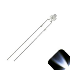 100 X Led 1.8mm 2mm Clear Cool White Ultra Super Bright Leds Clear Train Model