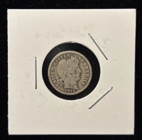 1914 Barber Dime - 90% Silver Coin