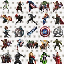 Avengers Waterslide Finger Nail Decals Instructions Bonus (set of 50) JS