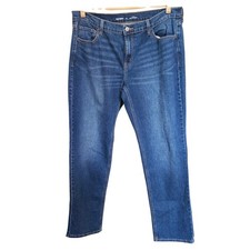 Old Navy Mid Rise Wow Boyfriend Jeans Size 14 Med Wash Blue Straight Leg
