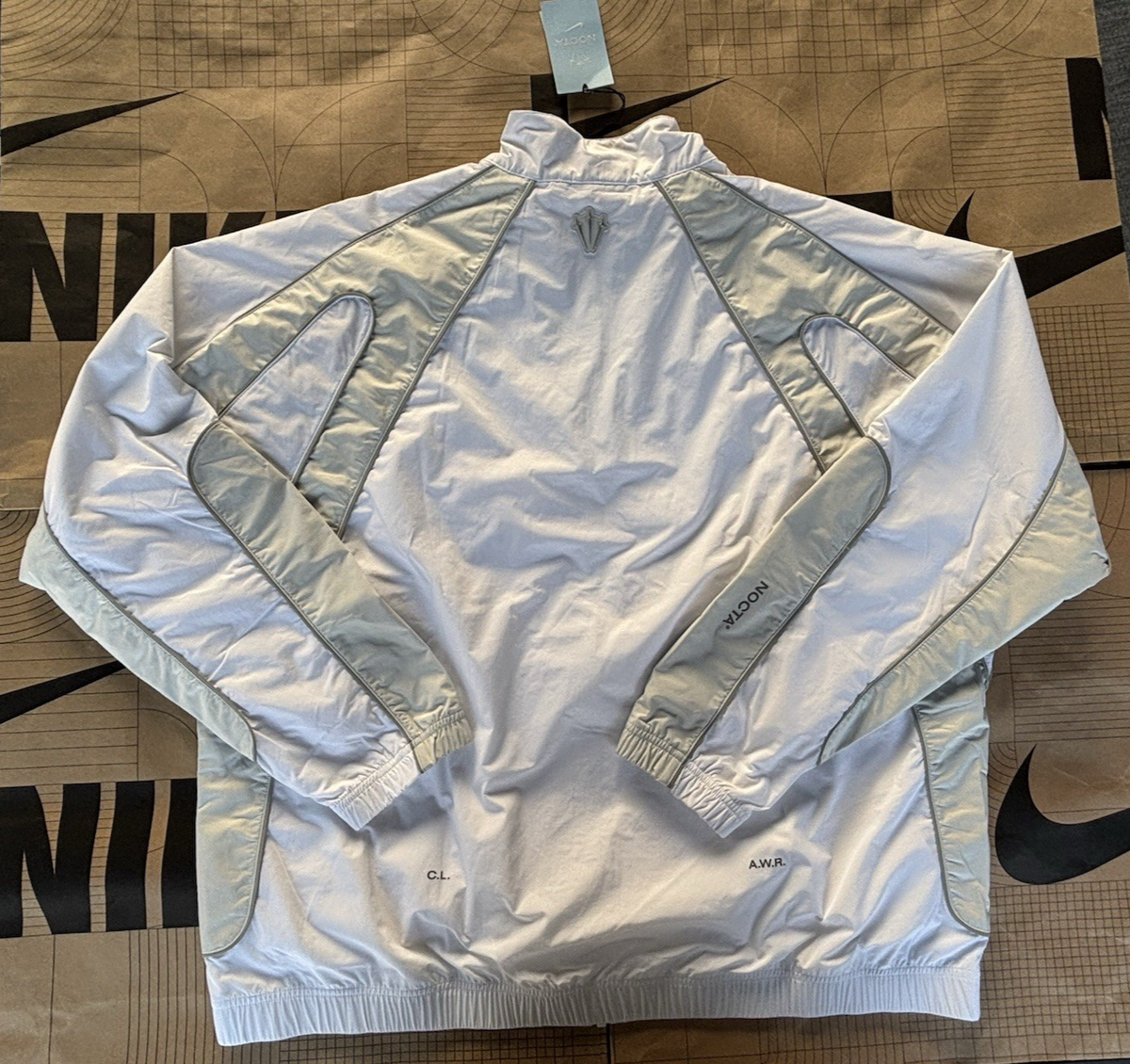Nike NOCTA NRZ Full-Zip Track Jacket White Silver HV5312-100 Men's
