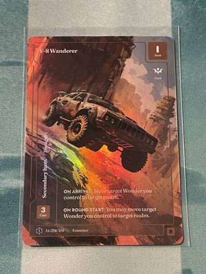 Wonders of the First Existence V-8 Wanderer Alt Art Formless Foil Rare