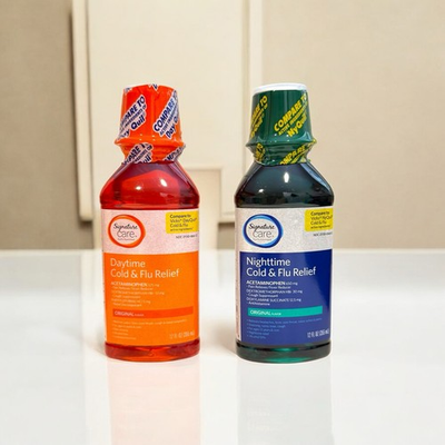 #ad Signature Daytime and Nighttime Cold and Flu Relief Liquid Combo Pack 12 fl oz $19.87