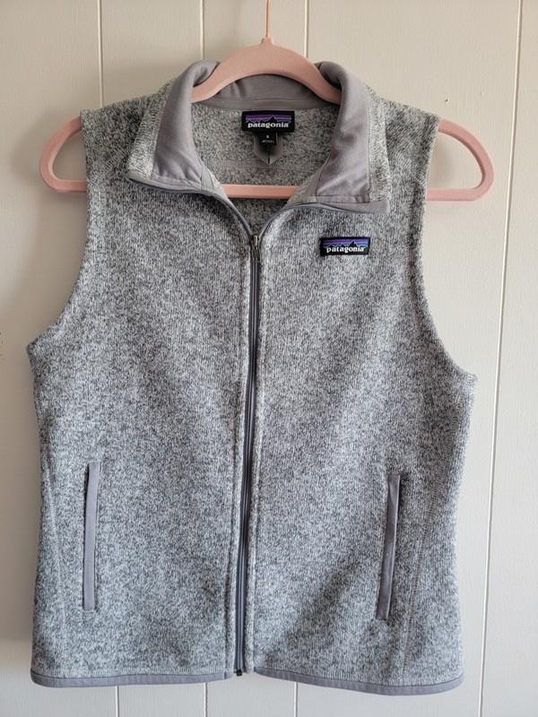 Patagonia Women's Better Sweater Full Zip Vest Heather Gray Size Small