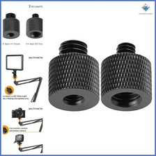 Camera Tripod Adapter 1/4 to 3/8 Male Female Screw for Mounting Cameras Gear