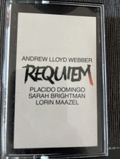 Andrew Lloyd Webber REQUIEM 1985 Cassette Tape Placido Domingo Sarah Brightman