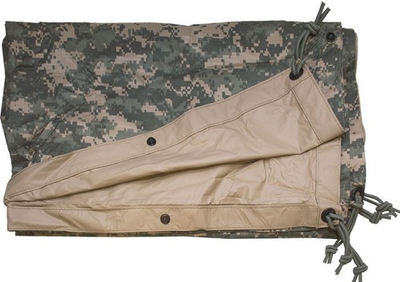 #ad #ad USGI Military Reversible Field Tarp ACU 90 x 80 Ground Tarpaulin Shelter FAIR $28.95