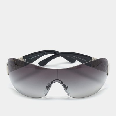 Bvlgari Black Gradient 6030B Crystals Shield Sunglasses | eBay display picture 3