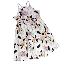 Torrid Floral Print Dress Sleeveless Casual Sundress White Pink Yellow 1