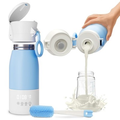 Portable Bottle Warmer for Travel - 17oz Portable Milk Warmer for Baby with P...