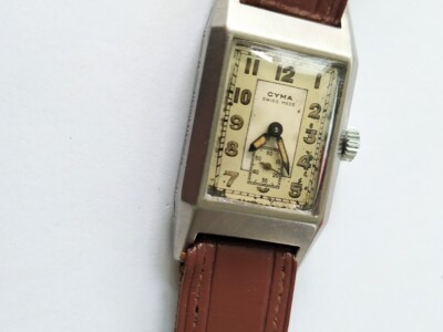 Cyma Art Deco vintage 1930s tank watch | eBay