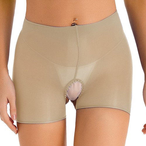 Womens Sheer Mesh Panties Crotchless Underwear Cutout Lingerie See Through Brief - Picture 105 of 116