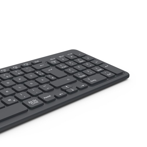 Hama Funk / Bluetooth Tastatur Keyboard QWERTZ DE Layout kabellos Multi-Device - Bild 5 von 7