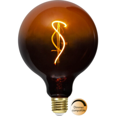 STAR LED Leuchtmittel E27 Retro Vintage Filament Glüh Birne Rauchglas orange